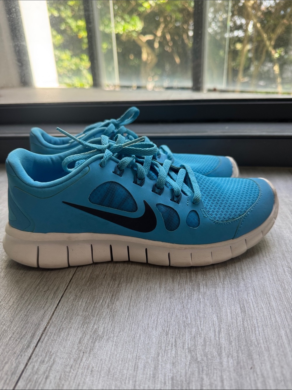 Nike Free 5.0 Blue Athletic Running Shoes size 6.5